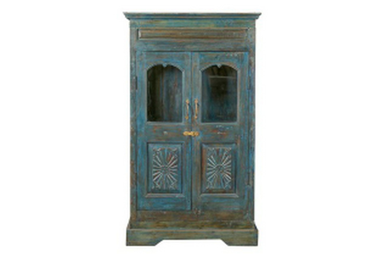 Vitrinenschrank Vintage blau