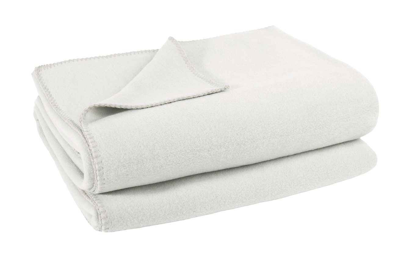 Soft-Fleece Decke 110 x 150 cm offwhite