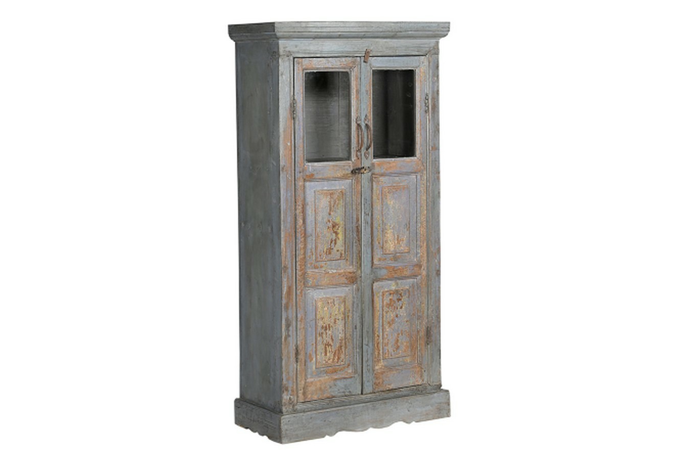 Vitrinenschrank Vintage grau