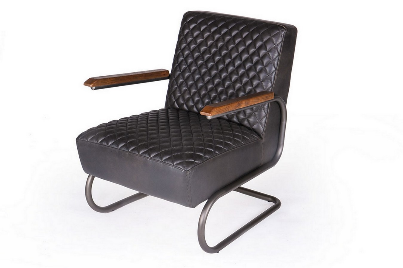 Lounge Leder Sessel Car 1940 schwarz