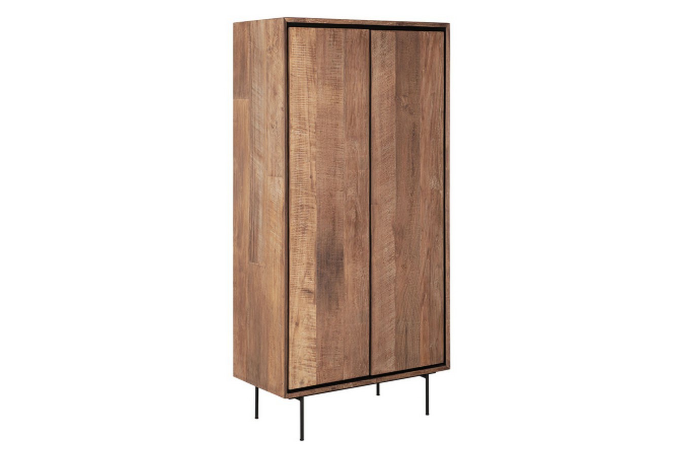 Schrank Metropole Teak Metall 180x90 cm