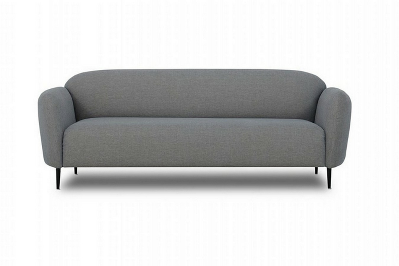 Sofa Milos 3,5 Sitzer Stoff grau