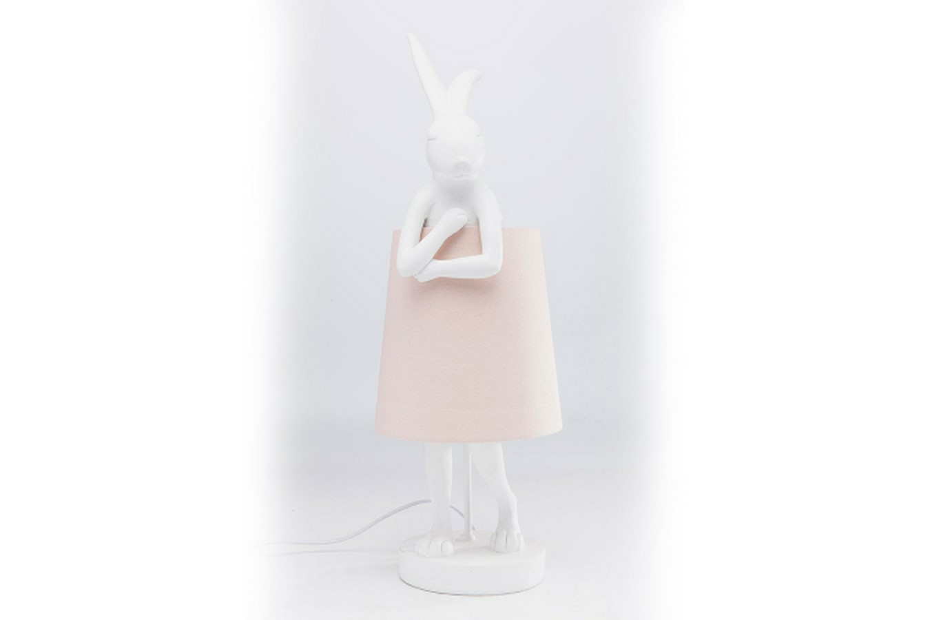 Tischleuchte Animal Rabbit weiss rosa h 68 cm