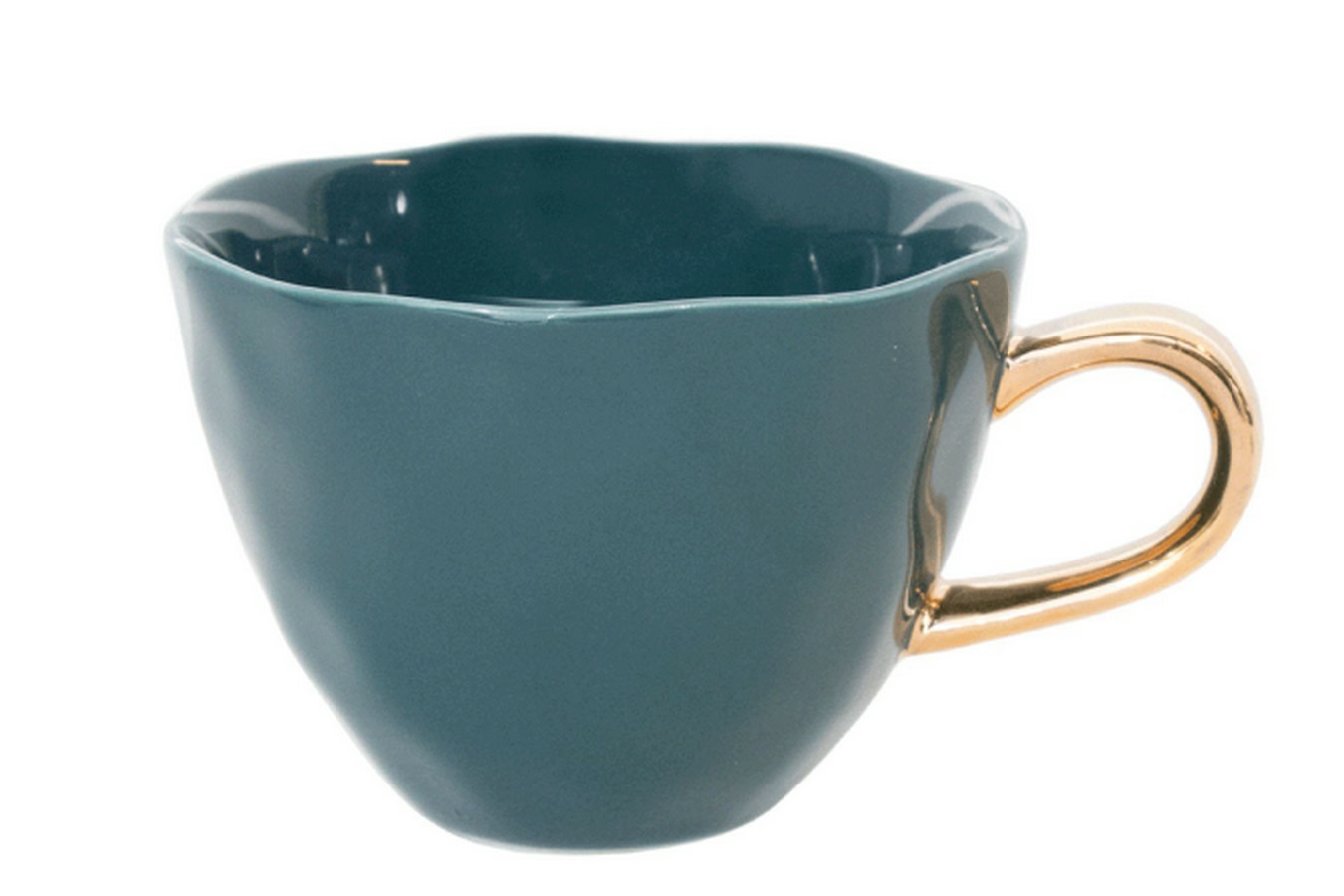 Kaffeetasse Porzellan petrol