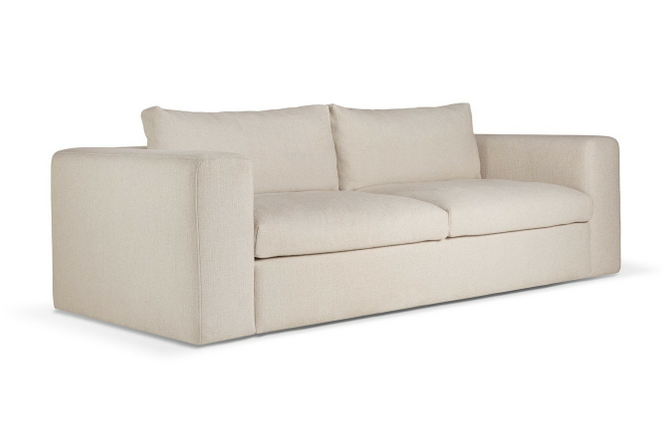 Sofa Mellow 3-Sitzer Stoff natur