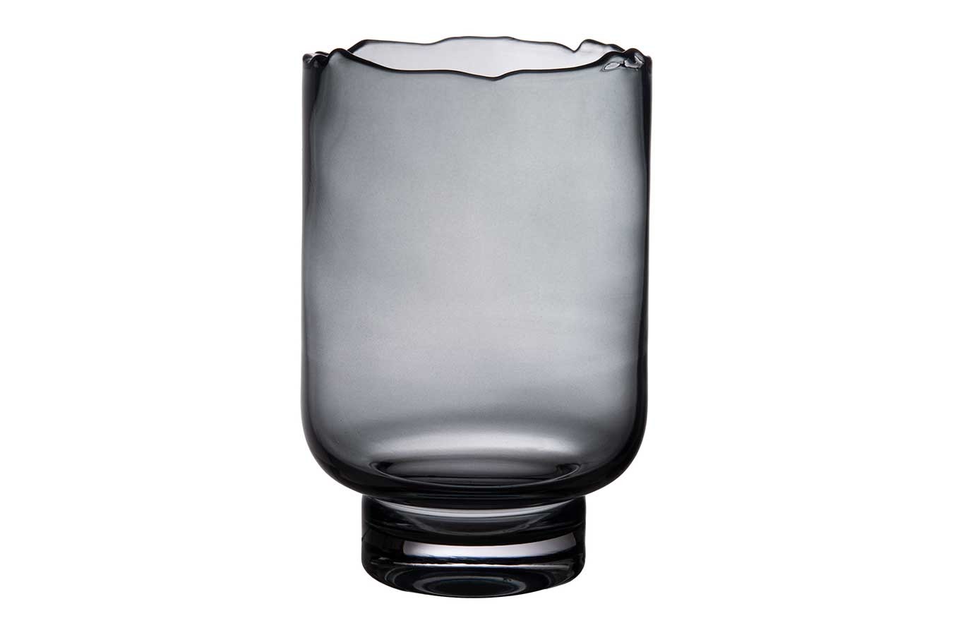 Vase Glas Rozanna grau H 23cm