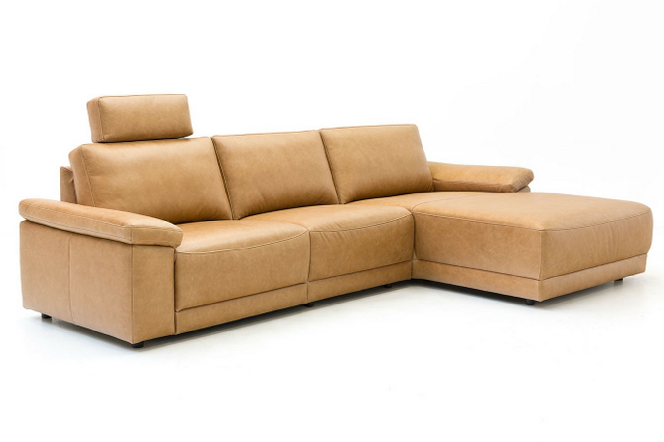 Ecksofa Pieta Leder cognac