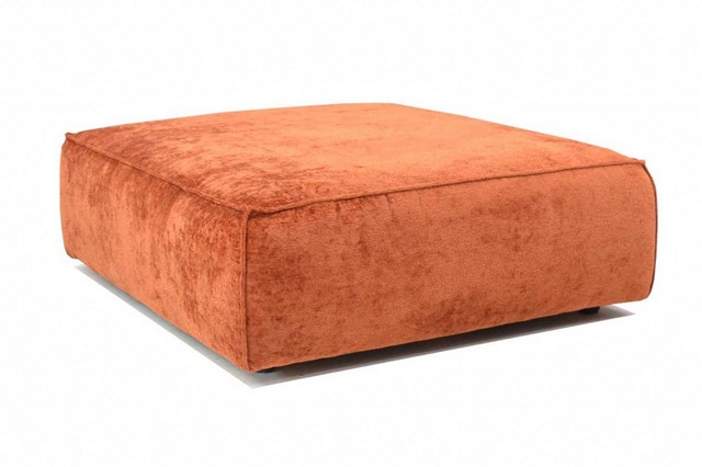 Hocker Harry Samtstoff orange