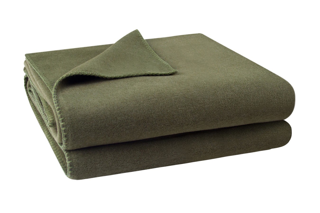 Soft-Fleece Decke 160 x 200 cm olive