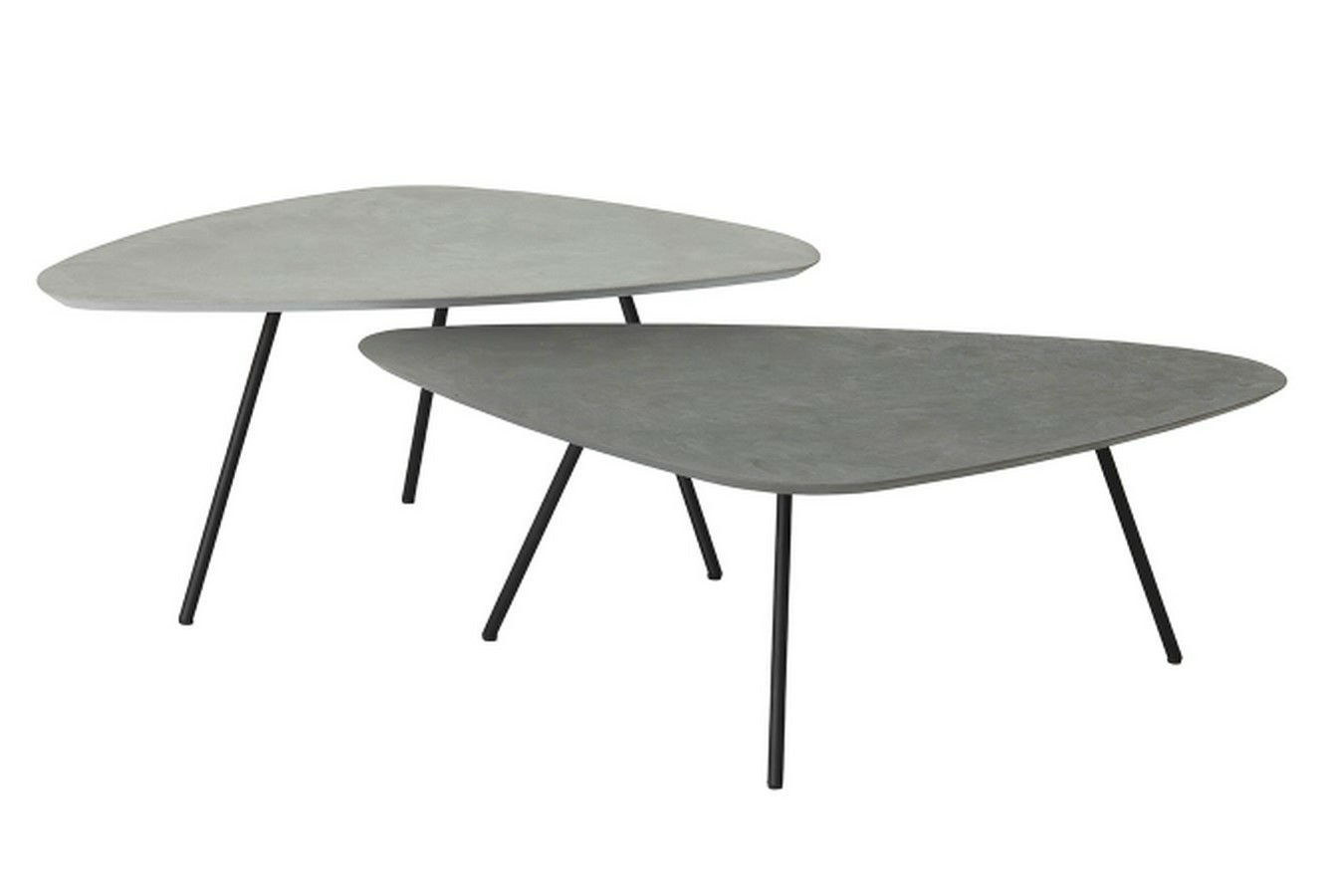 Couchtisch Set Plectro Air eckig grau