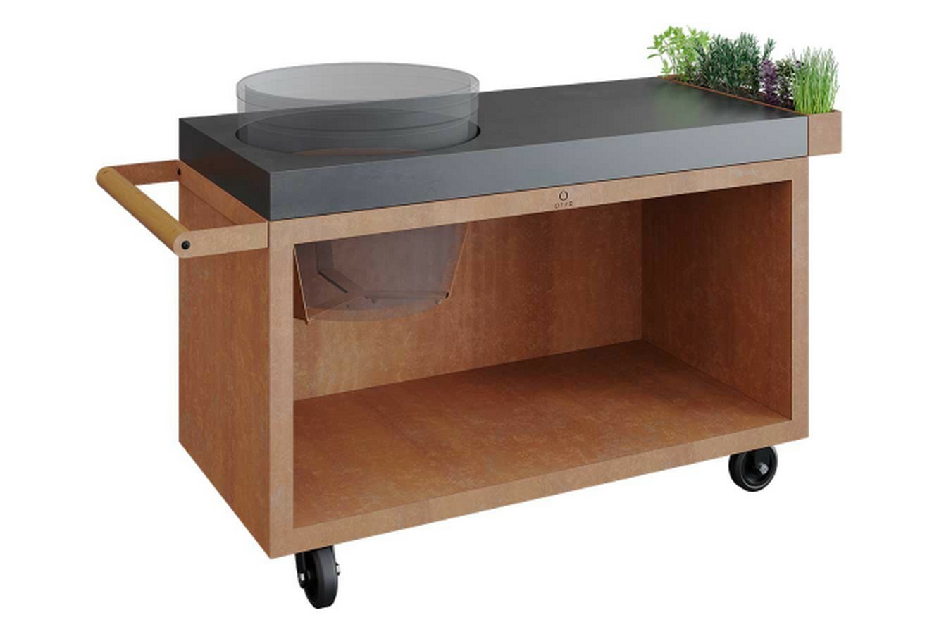 Ofyr Kamado Table Corten Beton B 135 cm