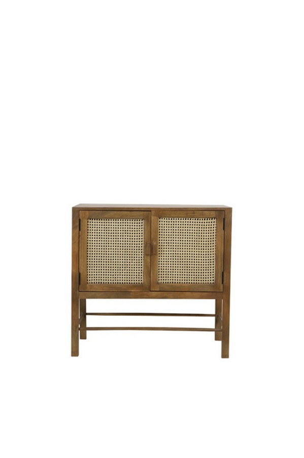 Sideboard Nele Holz Rattan 88x40 cm