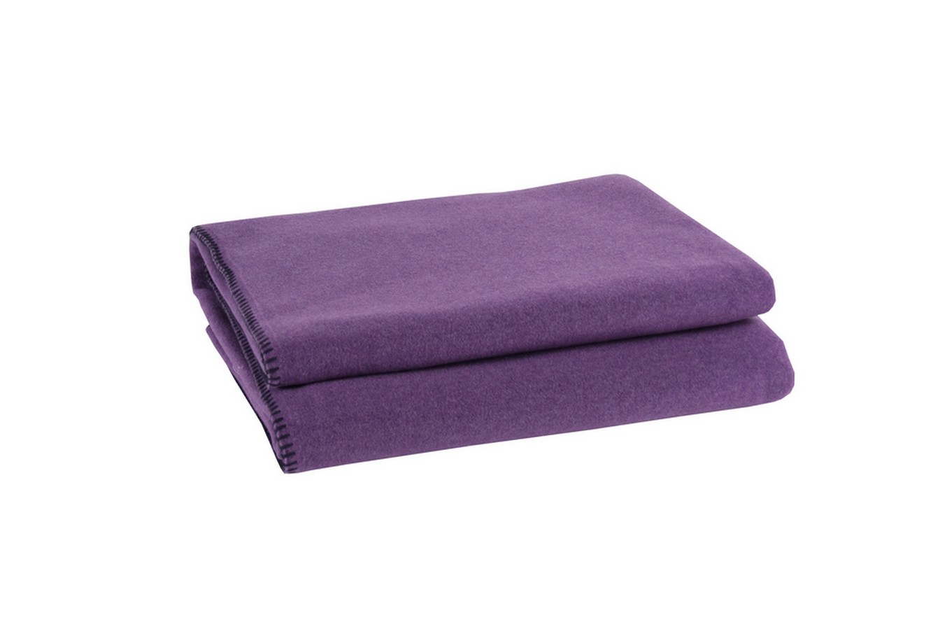 Soft-Fleece  Decke 160 x 200 cm aubergine