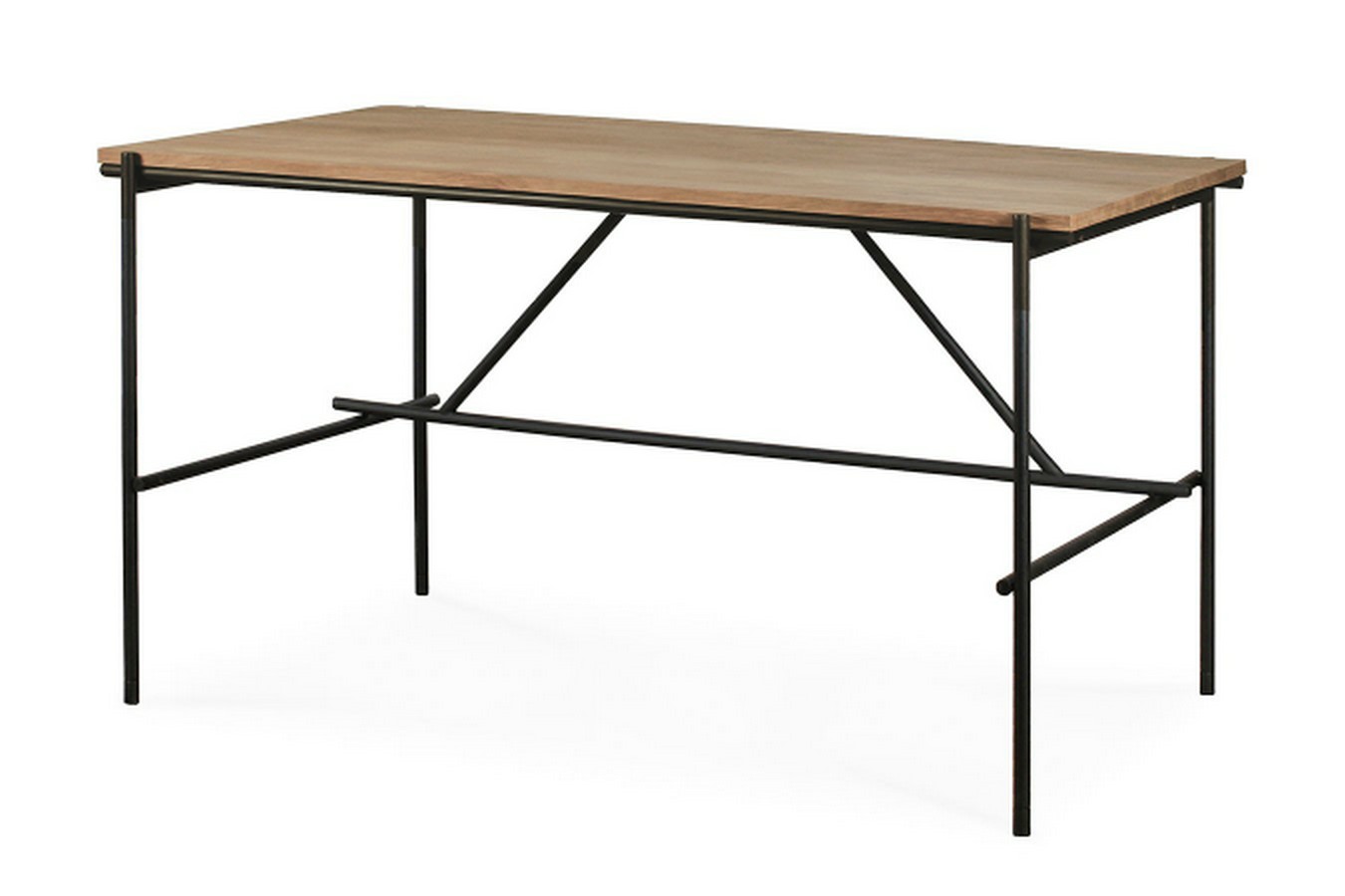 Teakholztisch Oscar Metall B 140 cm