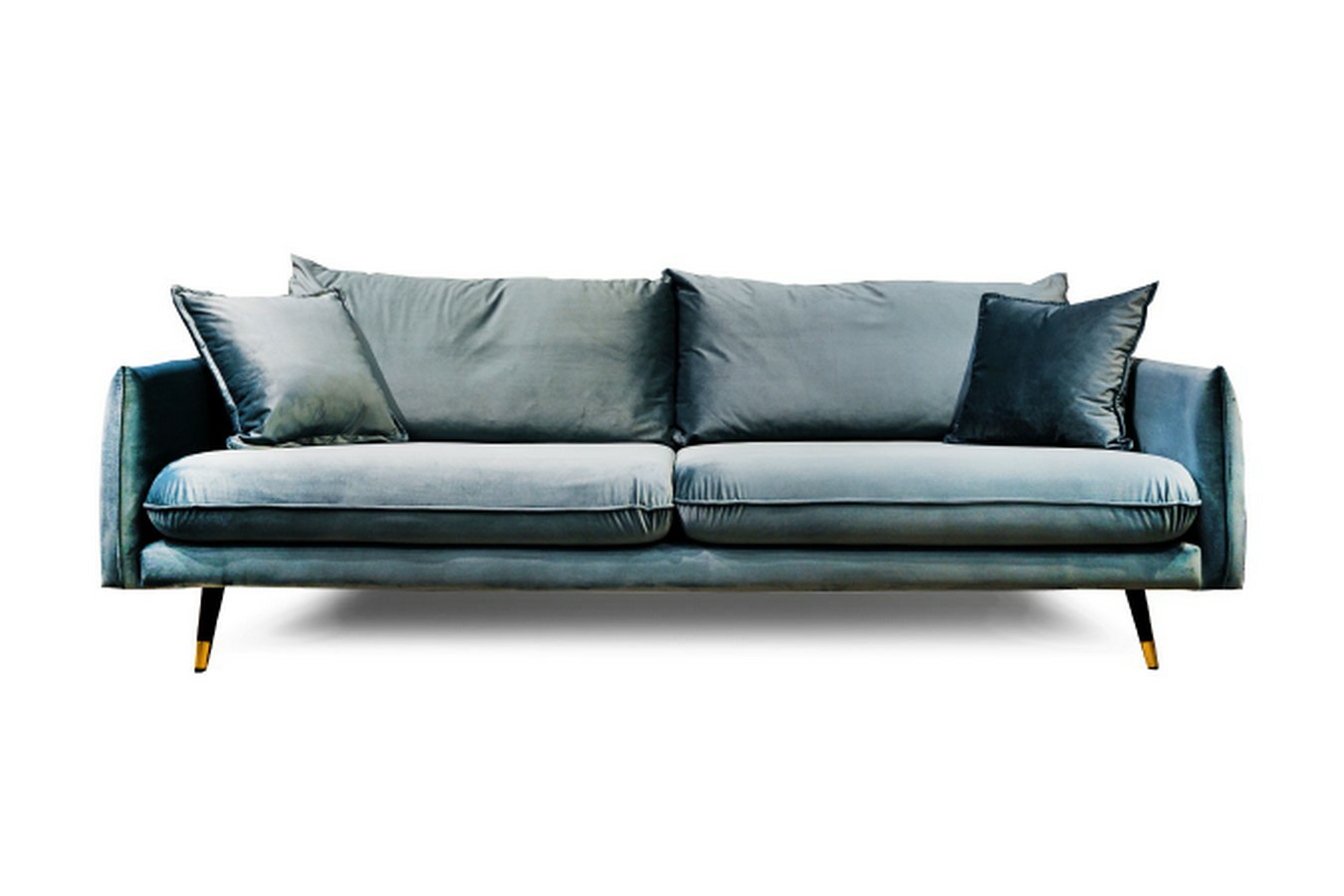 Sofa Rosalie 3 Sitzer Samt petrol