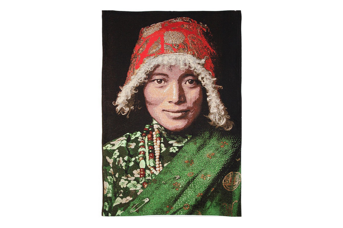 Wandbild Tibetian Woman 70 x 100 cm