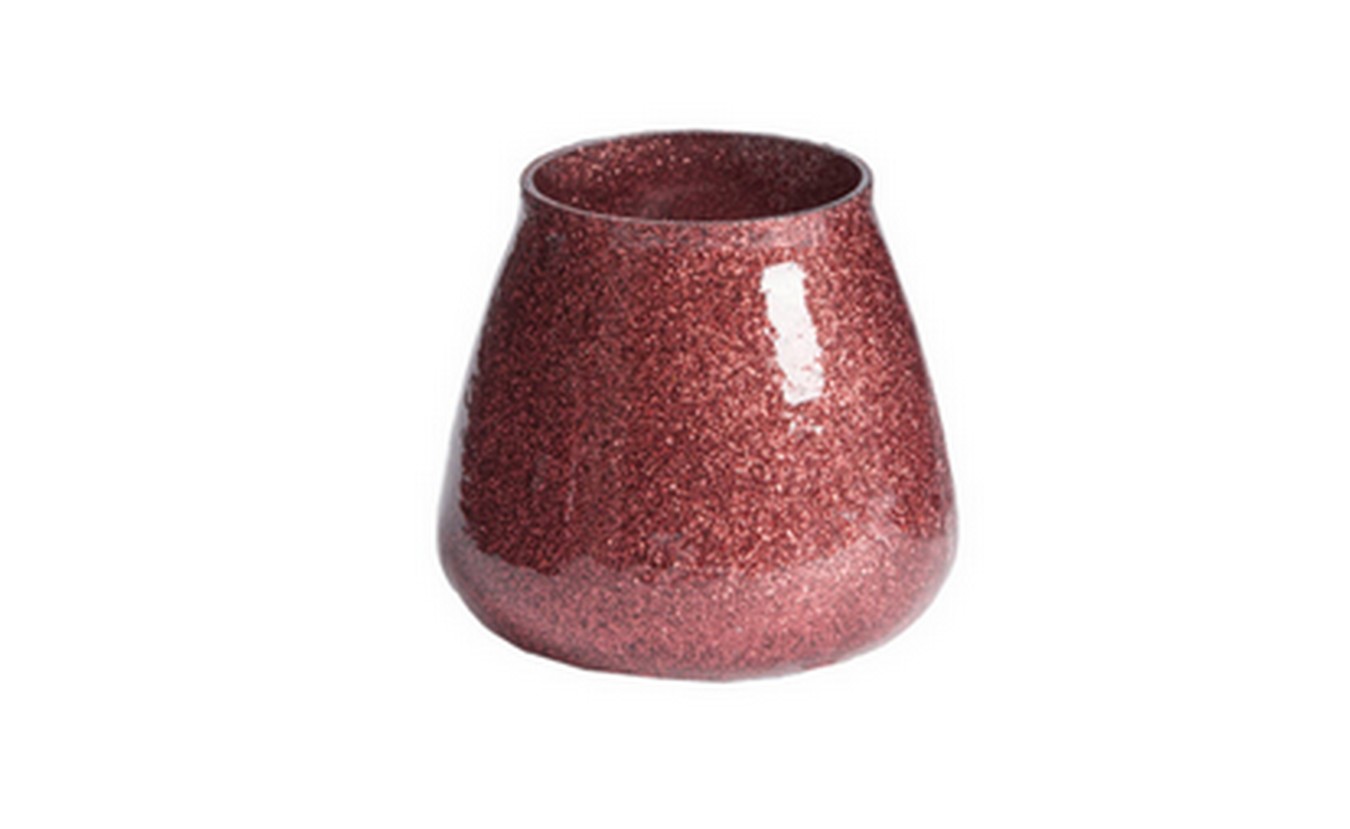 Teelicht Glitter rot