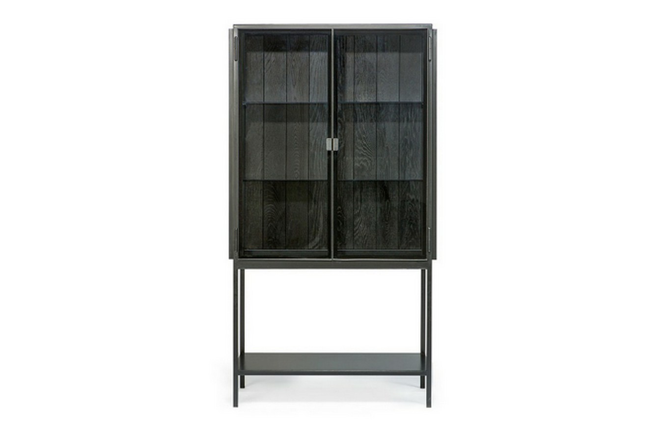 Anders Vitrine Metall Glas H 160 cm