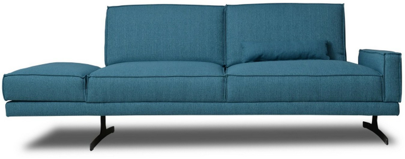 Sofa Aurelia 2,5 Sitzer Stoff blau