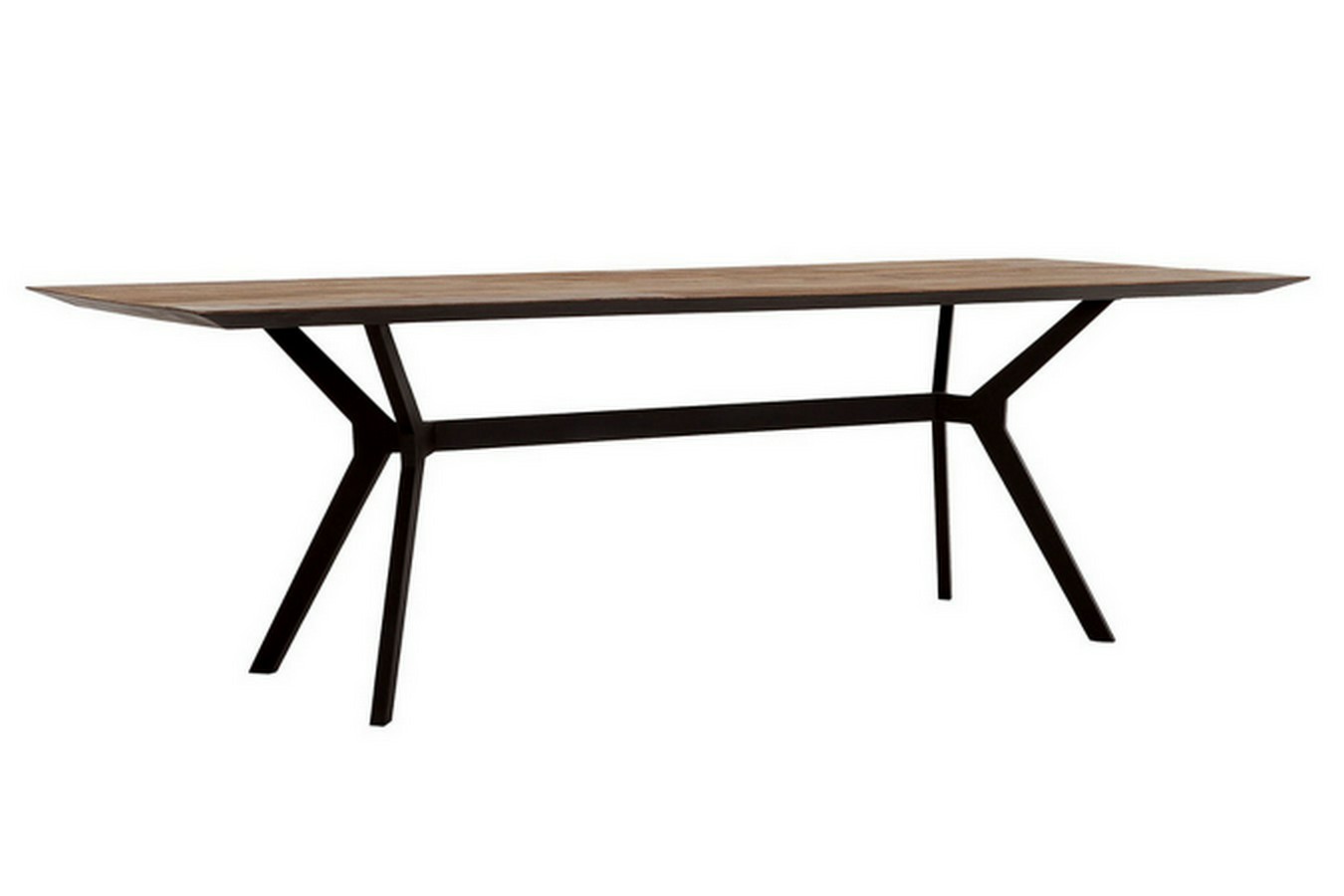 Tisch Metropole Teak Metall B 200 cm