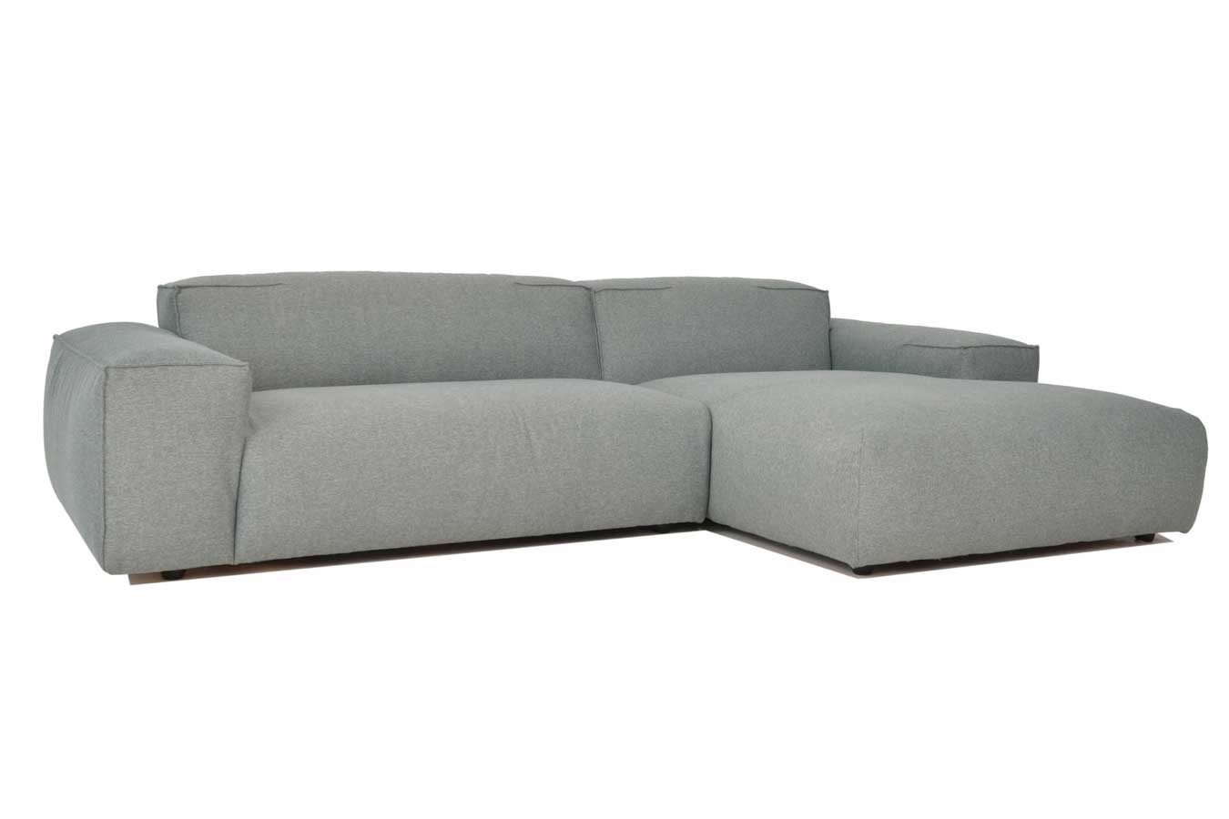 Ecksofa Olbia Stoff grau