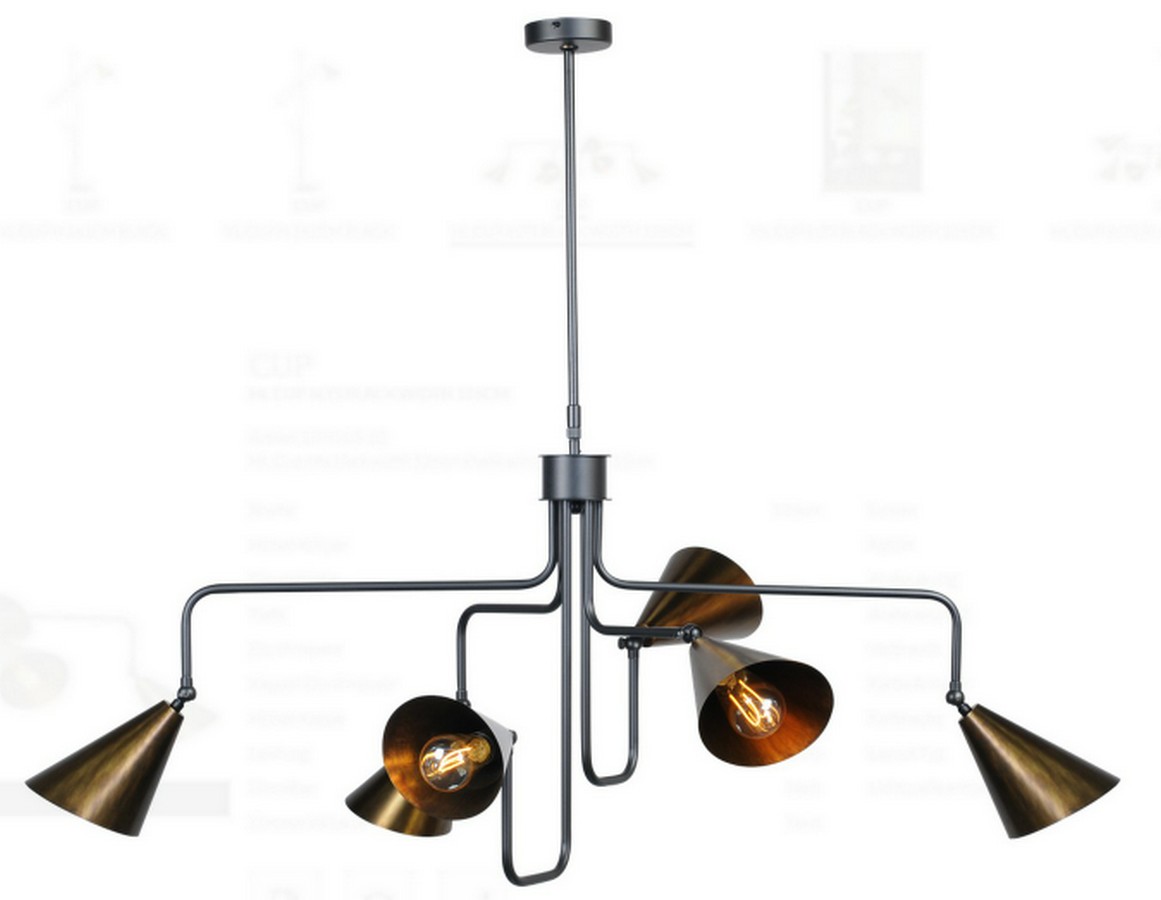 Deckenlampe Cup antik bronze