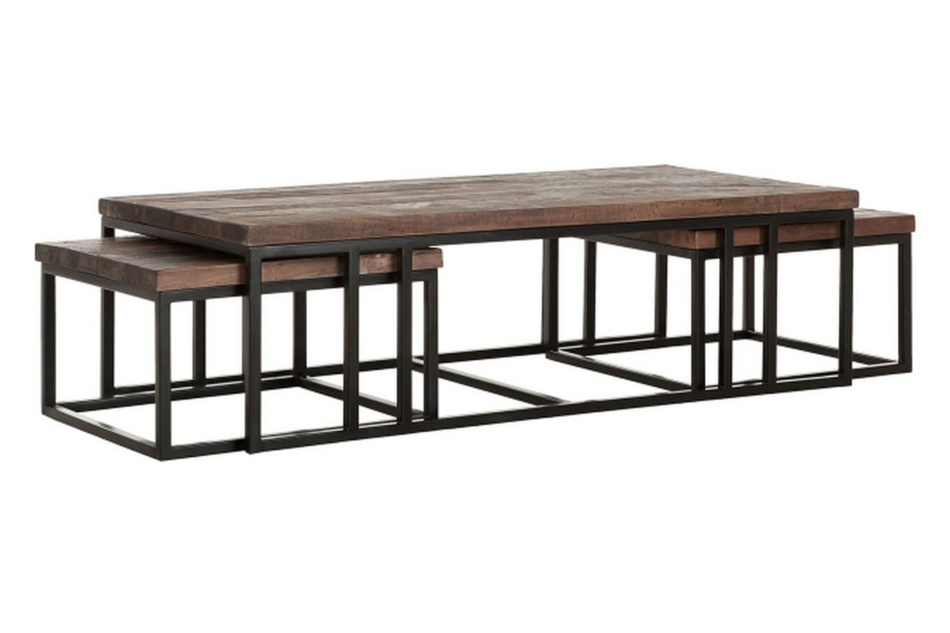 Couchtisch Timber 3er Set Massivholz